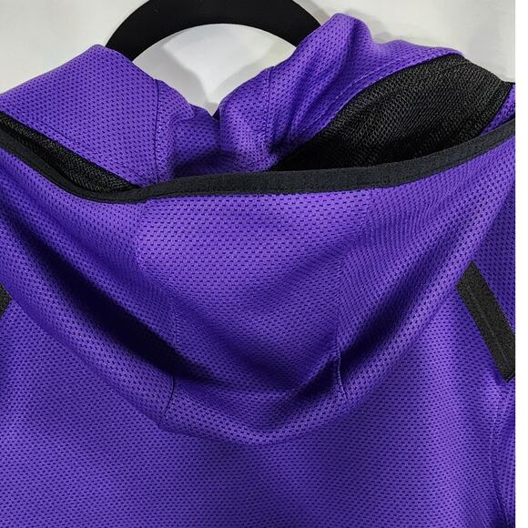Los Angeles Lakers Nike Showtime Therma Flex Performance Full-Zip Purple Hoodie - Picture 11 of 14